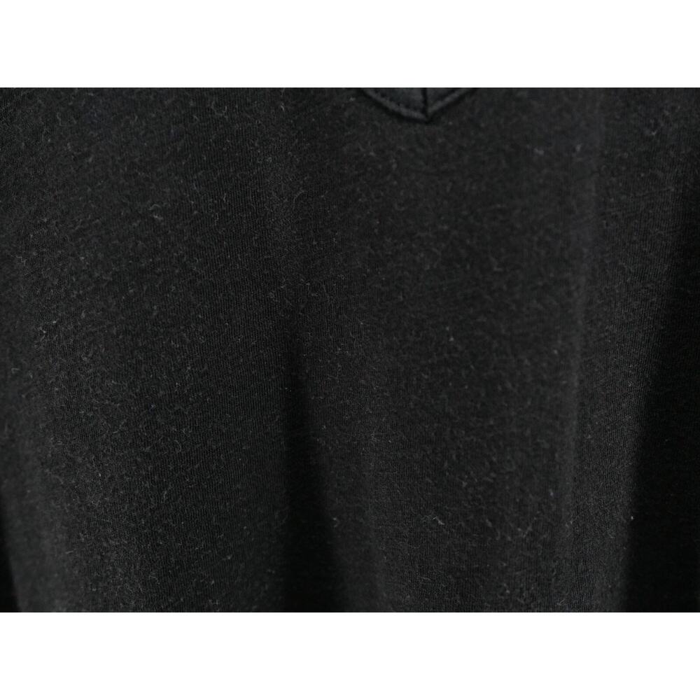 2 Eddie‎ Bauer Modal Tunic Top Crisscross Front 3/4 Sleeve Cotton Black Blue XL - Picture 4 of 13